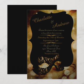 Invitation Masque d'or