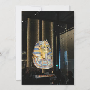 Invitation Masque d'or de Toutânkhamon Pharaon de l'Égypte