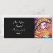 Invitation MASQUE EN JAUNE, FÊTE DE MARDI GRAS noir violet ro (Dos)