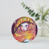 Invitation MASQUE EN JAUNE, FÊTE DE MARDI GRAS rouge, violet, (Debout devant)