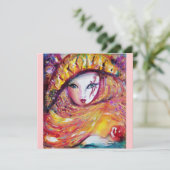 Invitation MASQUE EN JAUNE Masque Mascarade Mascarade Mascara (Debout devant)