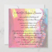 Invitation MASQUE EN JAUNE Masques de Carnaval Fête de Mascar (Dos)