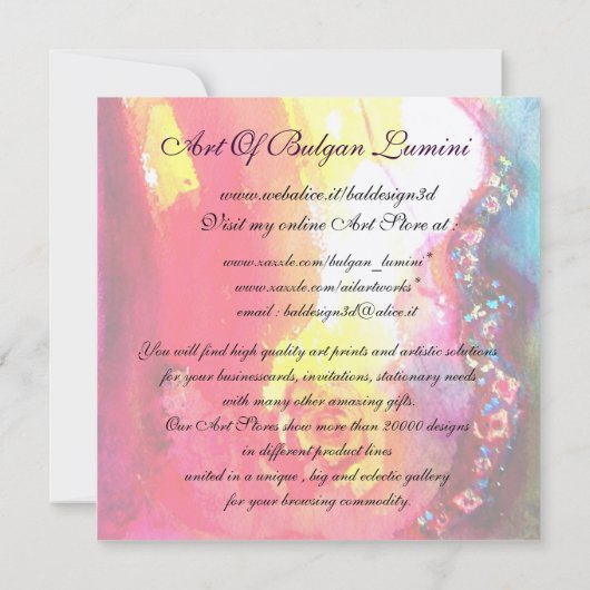 Invitation MASQUE EN JAUNE Masques de Carnaval Fête de Mascar (Dos)