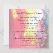 Invitation MASQUE EN JAUNE Masques de Carnaval Fête en Masque (Dos)