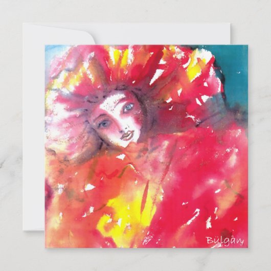 INVITATION MASQUE EN ROUGE 2 / SOIREE MARDI GRAS MASQUERADE (Devant)