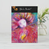 INVITATION MASQUE EN ROUGE / SOIREE DE MARDI GRAS COSTUMEE (Debout devant)