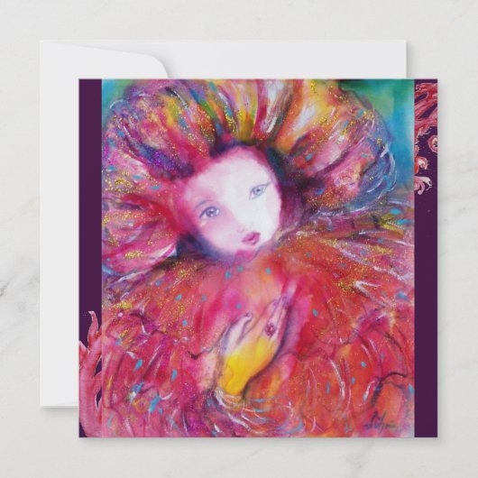 INVITATION MASQUE EN ROUGE / SOIREE DE MARDI GRAS EN MASQUE (Devant)