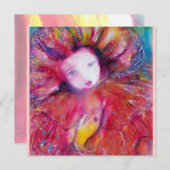 INVITATION MASQUE EN ROUGE / SOIREE DE MARDI GRAS MASQUÉE (Devant / Derrière)