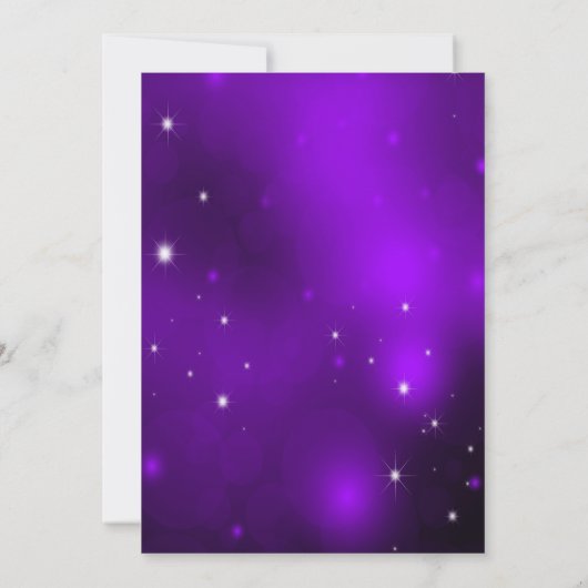 Invitation Masque et robe violet Masquerade Quinceanera Invit (Dos)