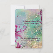 Invitation MASQUE LADY BLUE Mariage Vénitien Soirée de Mascar (Dos)