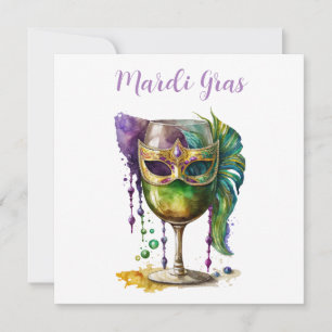 Invitation Masque Mardi Gras
