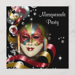 Invitation Masque masqué de Quinceanera PERSONNALISER