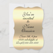 Invitation Masque masqué victorien élégant gothique (Dos)