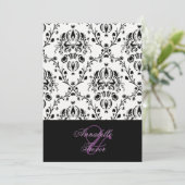 Invitation Masque noir/blanc, mariage personnalisé (Debout devant)