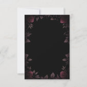 Invitation Masque noir Bourgogne Rose Noir 80 Doux 16 RSVP (Dos)