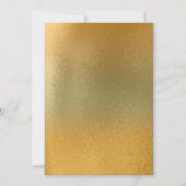 Invitation Masque Or Fleur de Lis Mardi Gras (Dos)