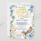 Invitation Masque pour garçon sous la douche par courrier Ani (Devant)