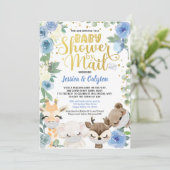 Invitation Masque pour garçon sous la douche par courrier Ani (Debout devant)