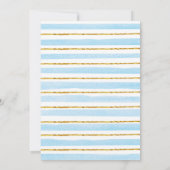 Invitation Masque pour garçon sous la douche par courrier Ani (Dos)