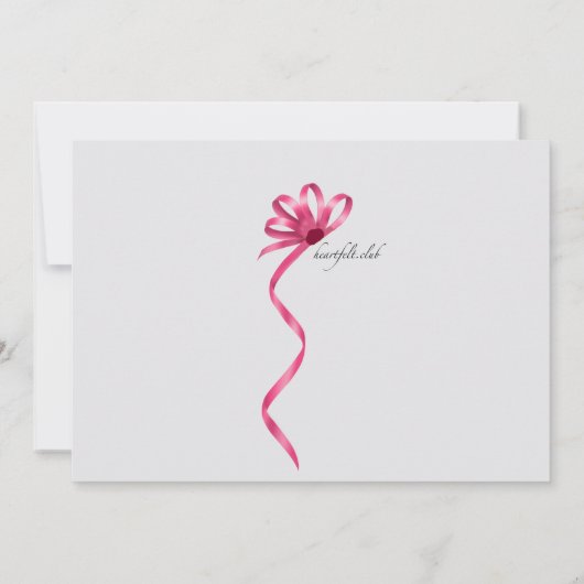 Invitation Masque Rose (Dos)