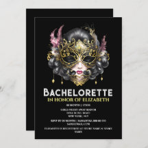 Masque visage mascarisé en or noir dames élégantes