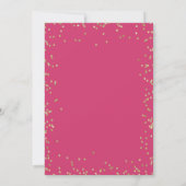 Invitation Masquer, Diamants Fleurs de Printemps Sweet 16 (Dos)