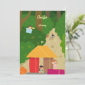 Invitation Masquer et rechercher l'anniversaire du jeu (Debout devant)