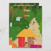 Invitation Masquer et rechercher l'anniversaire du jeu (Devant / Derrière)