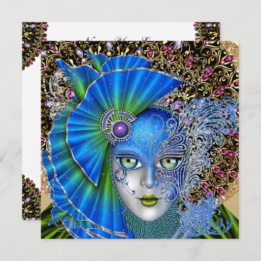 Invitation Masquerade (Devant / Derrière)