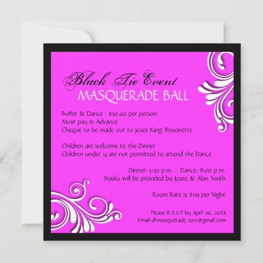 Invitation Masquerade (Dos)