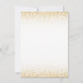 Invitation Masquerade 21e Anniversaire Masque Or (Dos)