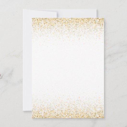 Invitation Masquerade 21e Anniversaire Masque Or (Dos)