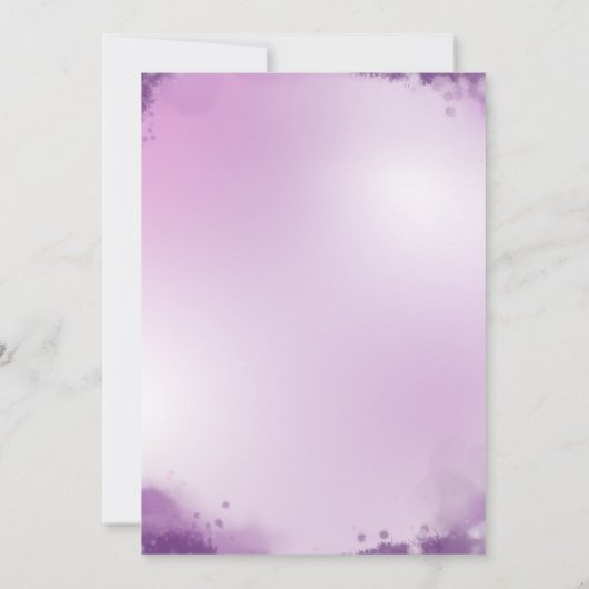 Invitation Masquerade aquarelle illustration douce Seize (Dos)