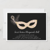 Invitation Masquerade Ball Sweet sixteen (Devant)