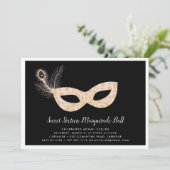 Invitation Masquerade Ball Sweet sixteen (Debout devant)