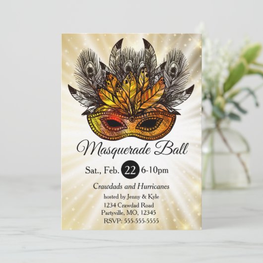 Invitation Masquerade de Starburst Masquerade (Debout devant)