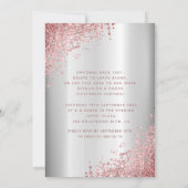 Invitation Masquerade diamant luxe rose or doux 16 Invi (Dos)