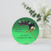 Invitation MASQUERADE EMERALD, Green Orange (Debout devant)