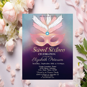 Invitation Masquerade, Étoiles, Ombre Sweet 16