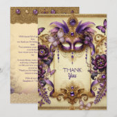 Invitation Masquerade Garden Romance | Bridal BellaVille (Devant / Derrière)