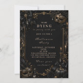 Invitation Masquerade Halloween Vintage (Devant)