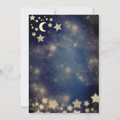 Invitation Masquerade lune & étoiles calligraphie sweet sixte (Dos)