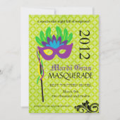 Invitation Masquerade Mardi Gras (Devant)