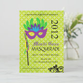 Invitation Masquerade Mardi Gras (Debout devant)