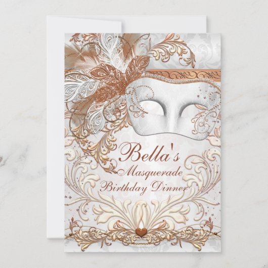 Invitation Masquerade Mardi Gras (Devant)