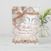 Invitation Masquerade Mardi Gras (Debout devant)