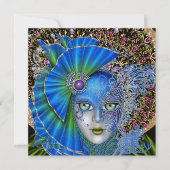 Invitation Masquerade Mardi Gras (Devant)