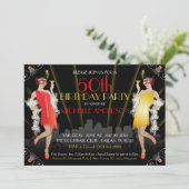 Invitation Masquerade Mardi Gras Anniversaire (Debout devant)