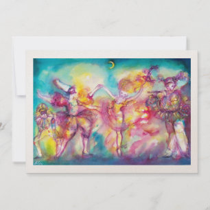 Invitation MASQUERADE, Mardi Gras Masques, Danse, Musique