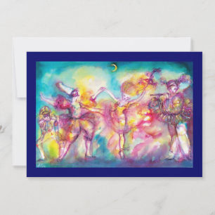 Invitation MASQUERADE, Mardi Gras Masques, Danse, Musique